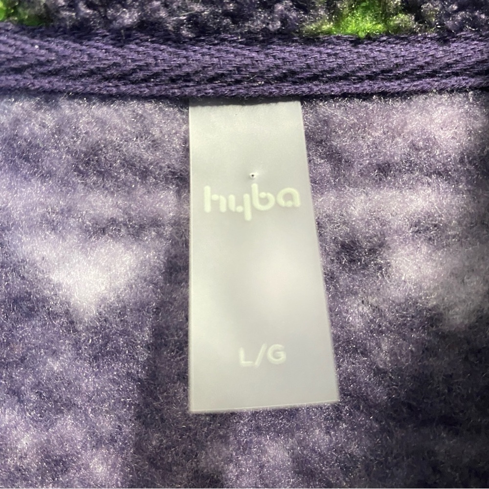 HYBA Sherpa Fleece cabincore Quarter Pullover with Raglan Sleeves sz Large - Picture 11 of 16